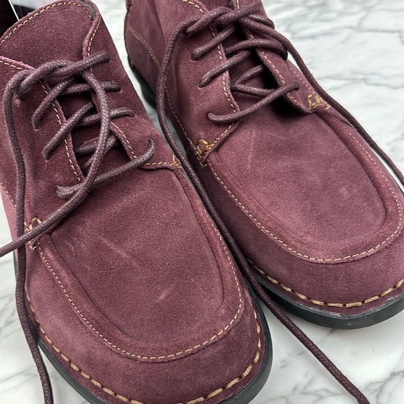 Clarks WOMEN'S SHOES size 8 lace up leather suede - Picture 3 of 8